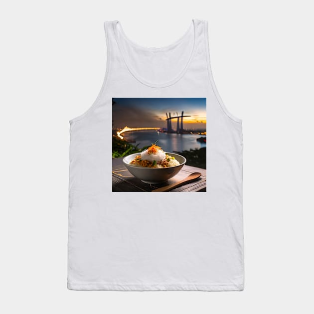 Singapore Food - Nasi Lemak Tank Top by ArtShare